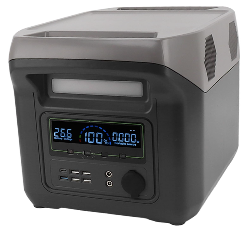 Statie electrica portabila GD 8151 statie electrica portabila de 1500W generator solar de camping 480000MAh 1024Wh iesire cu unde sinusoidale pure pentru camping rezerva de urgenta